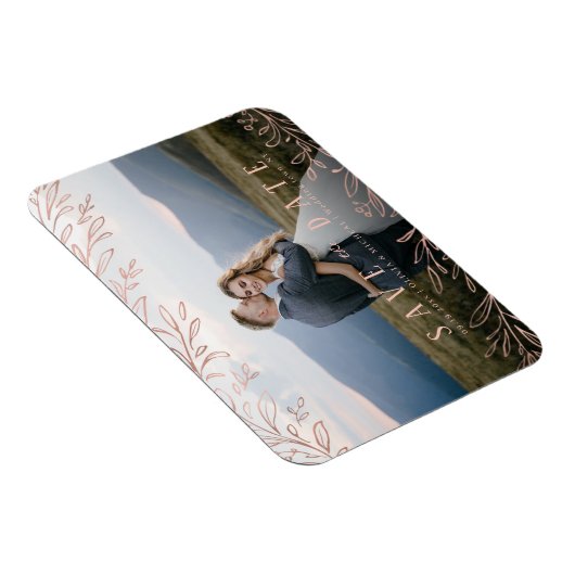 Magnet Flexible Rose or rustique botanique photo enregistrer la da (Côté Droit)