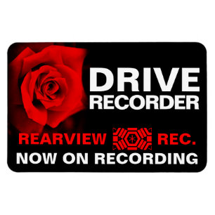 Magnet Flexible Rose Osaka:Plaque magnétique d'avertissement