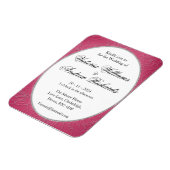 Magnet Flexible Rose Pink flexible Faire-part de mariage à aimants (Côté Gauche)