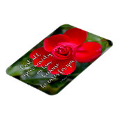Magnet Flexible Rose Posez toute votre angoisse Bible chrétienne V (Côté Gauche)