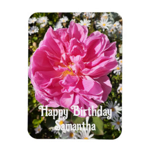 Magnet Flexible Rose rose Rose Fleurs florales Anniversaire