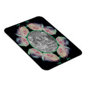 Magnet Flexible Rose Roses Abstrait Cadre Ajouter Votre Photo (Côté Droit)