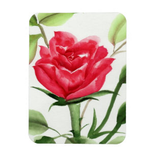Magnet Flexible Rose rouge