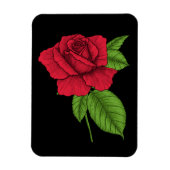 Magnet Flexible Rose rouge 2 (Vertical)
