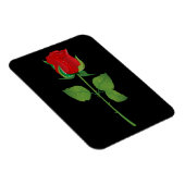 Magnet Flexible Rose rouge à longue tige (Côté Droit)