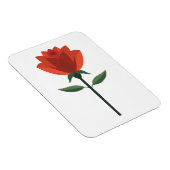 Magnet Flexible Rose rouge intemporelle (Côté Droit)