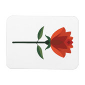 Magnet Flexible Rose rouge intemporelle (Horizontal)