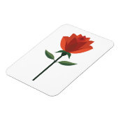Magnet Flexible Rose rouge intemporelle (Côté Gauche)