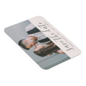 Magnet Flexible Rose vif Enregistrer la date Mariage photo (Côté Droit)