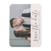 Magnet Flexible Rose vif Enregistrer la date Mariage photo (Vertical)