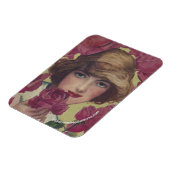 Magnet Flexible Rose vintage fille (Côté Gauche)