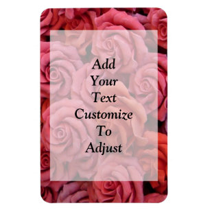 Magnet Flexible Roses à fleurs roses