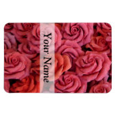 Magnet Flexible Roses à fleurs roses (Horizontal)