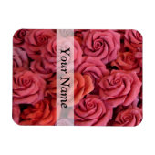 Magnet Flexible Roses à fleurs roses (Horizontal)