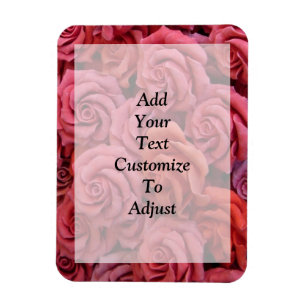 Magnet Flexible Roses à fleurs roses