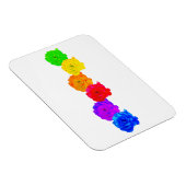 Magnet Flexible Roses arc-en-ciel (Côté Droit)