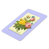 Magnet Flexible Roses Botaniques Rose Jaune (Côté Gauche)