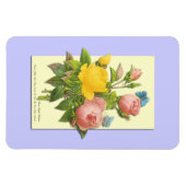 Magnet Flexible Roses Botaniques Rose Jaune (Horizontal)