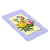 Magnet Flexible Roses Botaniques Rose Jaune (Côté Droit)