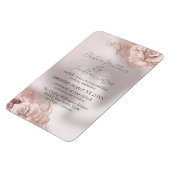 Magnet Flexible Roses d'aquarelle romantique sur Pearl (Côté Gauche)