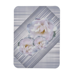 Magnet Flexible Roses gris rose