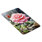Magnet Flexible Roses roses dans la pluie Aquarelle (Côté Droit)