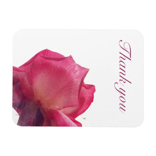 Magnet Flexible Roses roses. Illustration florale. (Horizontal)