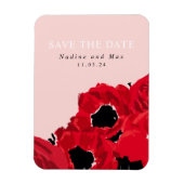 Magnet Flexible Roses rouges Abstraites et pavots (Vertical)