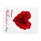 Magnet Flexible Roses rouges en forme de coeur Saint Valentin (Horizontal)