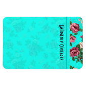 Magnet Flexible Roses rouges et blanches rustiques Arrière - plan  (Horizontal)