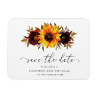 Roses Tournesol Mariage Rustique d'Automne Enregis