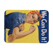 Magnet Flexible Rosie le Riveter Des femmes fortes dans la main-d' (Horizontal)
