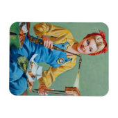 Magnet Flexible Rosie le Riveter fait du fromage rôti (Horizontal)