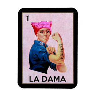 Magnet Flexible Rosie le Riveter résiste à La Dama Loteria