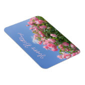 Magnet Flexible Rosier rose sous ciel bleu, coutume (Côté Droit)