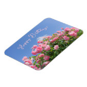 Magnet Flexible Rosier rose sous ciel bleu, coutume (Côté Gauche)