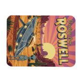 Magnet Flexible Roswell New Mexico Alien (Horizontal)