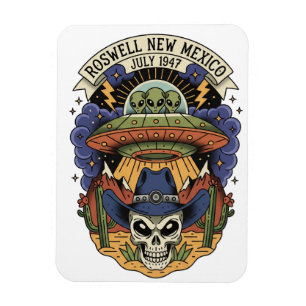Magnet Flexible Roswell Nouveau-Mexique Alien