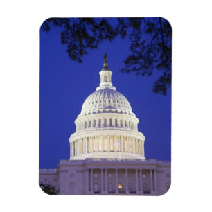 Magnet Flexible Rotonde du Capitole des États-Unis la nuit, Washin