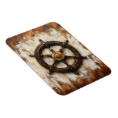 Magnet Flexible Roue de navire rustique Helm Nautique Flexible (Côté Droit)
