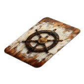 Magnet Flexible Roue de navire rustique Helm Nautique Flexible (Côté Gauche)