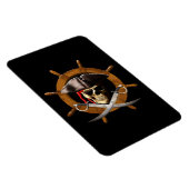 Magnet Flexible Roue jolly roger pirate (Côté Droit)