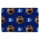 Magnet Flexible Roue jolly roger pirate (Horizontal)