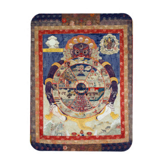 Magnet Flexible Roue tibétaine du cycle de vie de Samsara