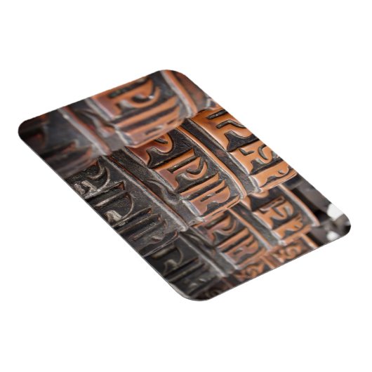 Magnet Flexible Roues de prière bouddhiste aimant rectangulaire (Côté Droit)