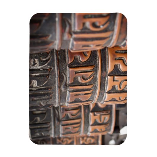Magnet Flexible Roues de prière bouddhiste aimant rectangulaire (Vertical)
