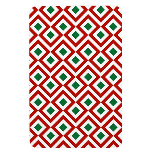 Magnet Flexible Rouge, blanc, vert méandre (Vertical)