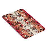 Magnet Flexible Rouge et blanc Whimsical Romantic Hearts motif (Côté Droit)