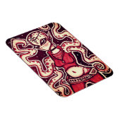 Magnet Flexible Rouge et noir Aucun aimant Alien de paix (Côté Droit)