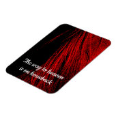 Magnet Flexible Rouge Horse Mane Abstrait aimant flexible (Côté Gauche)